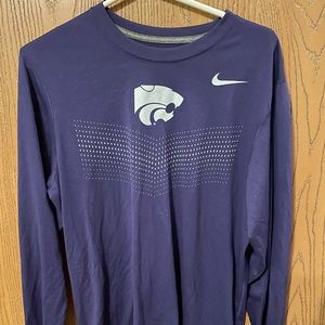 K-State Nike “Dri-Fit” Long Sleeve Shirt - SIZE MEDIUM